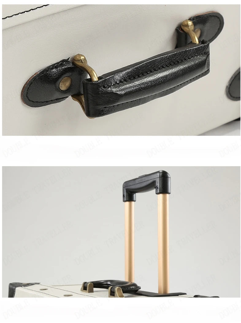 20/22/24''26 inch Luggage set woman Travel Suitcase Set Universal Retro password rolling luggage case middle size luggage