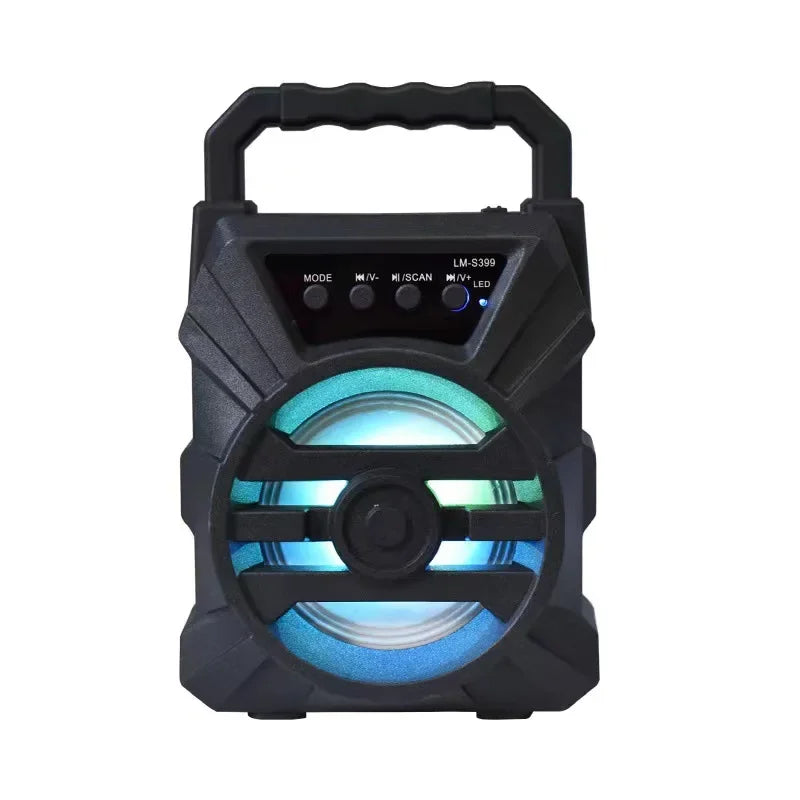 500mAh Bluetooth speaker Sound box high power bluetooth speakers TF Udisk karaoke handheld sound subwoofers for dancing