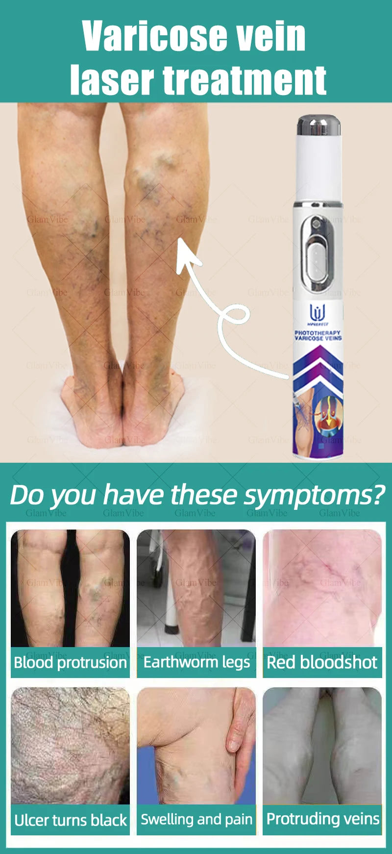 2025 Hᴏᴛ Sᴇʟʟɪɴɢ Pʀᴏᴅᴜᴄᴛs: Vein Leg Massager, Upgraded Second Generation, Blue Light Laser Tool Root Repair