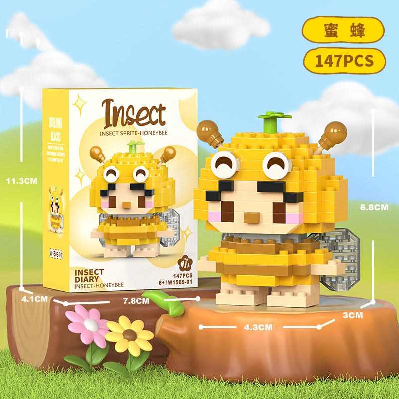 Animals Bricks Construction Set Micro Building Blocks Children Toy Adult Particle Building Block Mini Toys Decoration Home Gifts