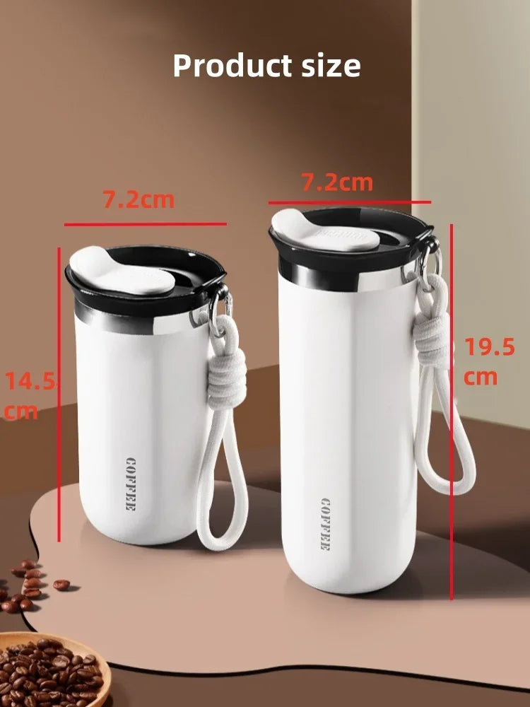 Thermal Mug 304 Stainless Steel Insulated Water Cup Business Office Portable Cold Coffee Cup Gift Cup Leakproof Travle Drinkware