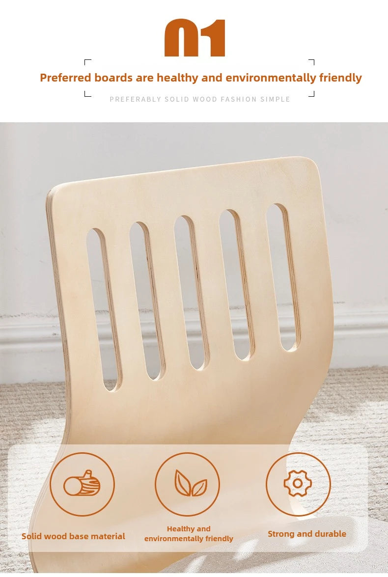 Japanese Chair Design Home Living Room Furniture Kotatsu Table Chair Tatami Zaisu LegLess Floor Chair Black Finish