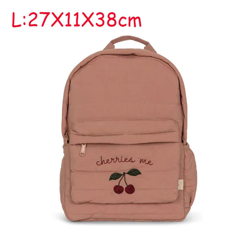 Baby Backpack Parent-child 2022 Kids Schoolbag Kindergarten Bags Travel Mom Cherry Lemon Children's Boys Girls Storage Bag