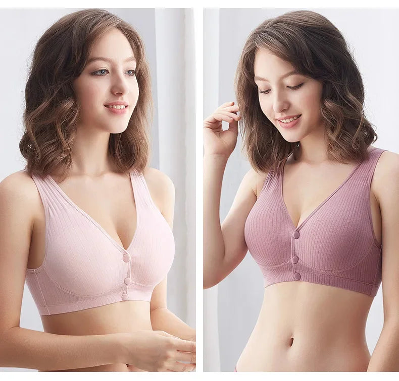 Cotton Maternity Nursing Bras Pregnant Breastfeeding Pregnancy Women Underwear Breast Feeding Bra Soutien Gorge Allaitement
