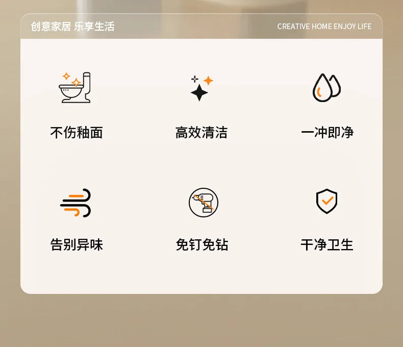 Flexible Silicone Toilet Brush Water Leak Proof with Base and Hook Wall Mounted Toilet Brush Household Bathroom Cleaner