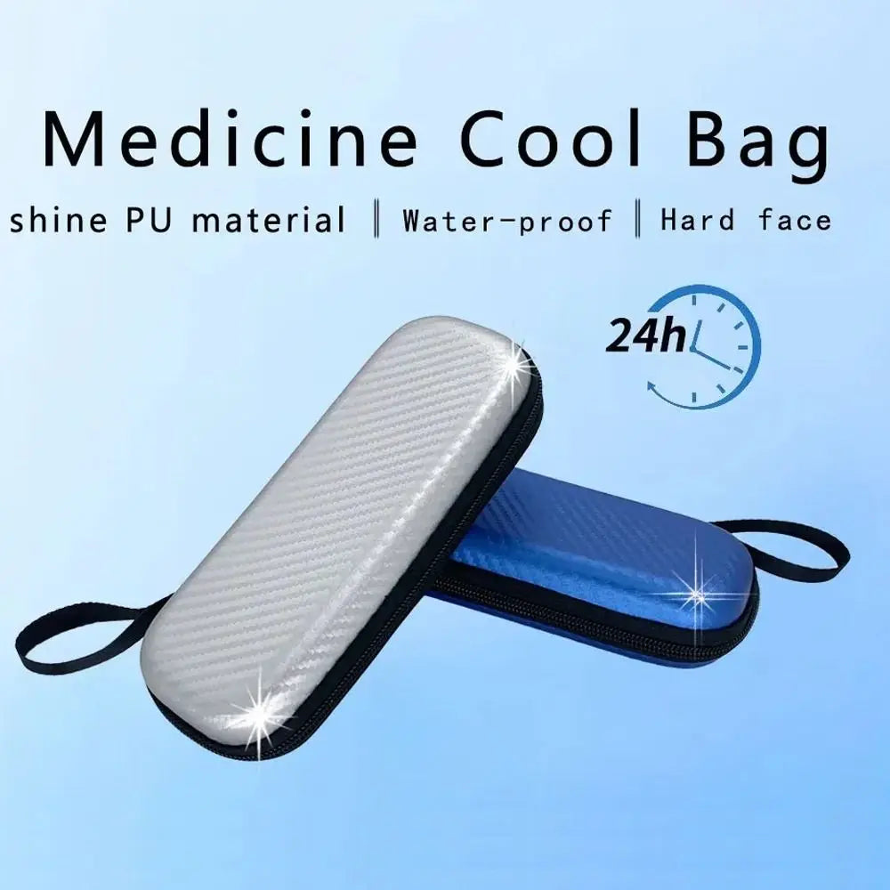 Simple PU Insulin Cooling Bag Waterproof Thermal Insulated Insulin Cooler Medicine Travel Cooler Diabetics