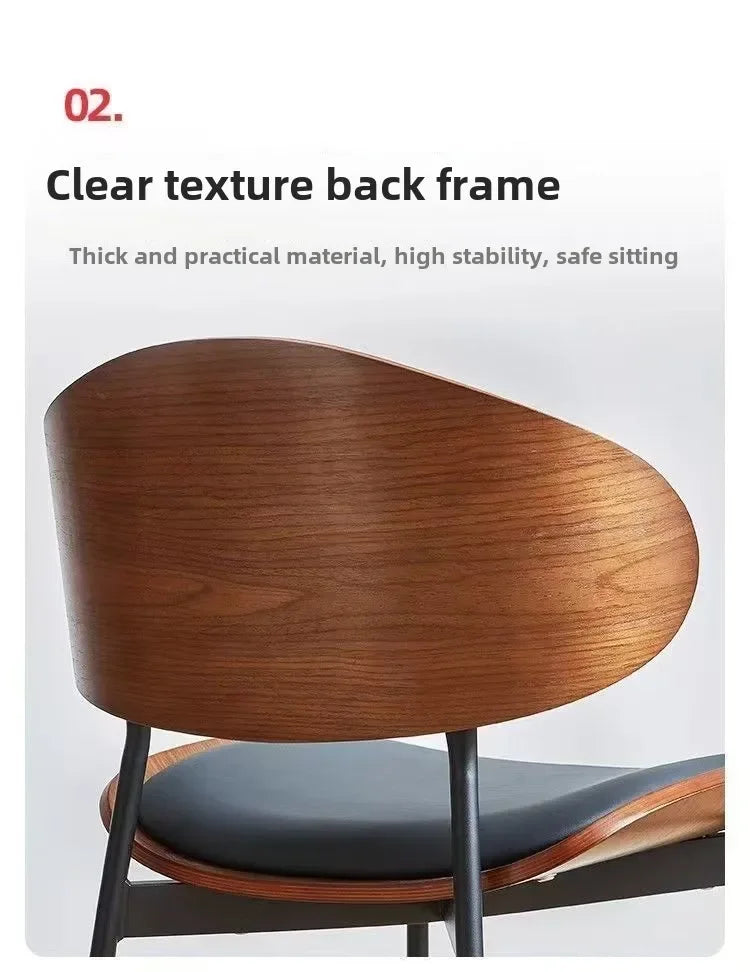 Living Room Dining Chairs Leather Chair Soft Modern Cafe Home Nordic Chaises salle manger luxury Minimalist Home Furniture