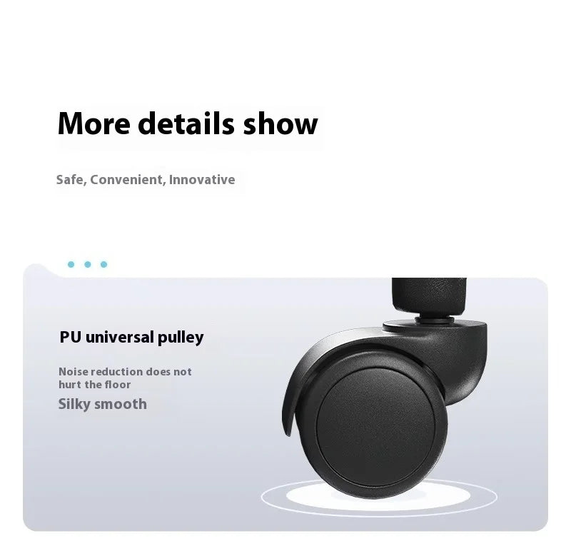 Ergonomic Office Chair Liftable Mesh Computer Chair with 4D Lumbar Support Home Office Swivel Chair with Latex Seat Cushion