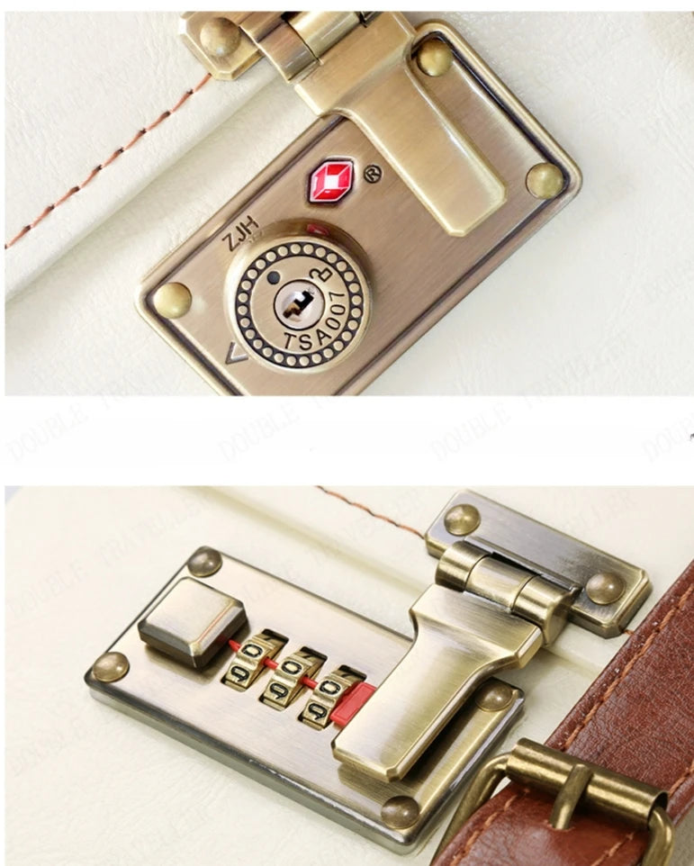 20/22/24''26 inch Luggage set woman Travel Suitcase Set Universal Retro password rolling luggage case middle size luggage