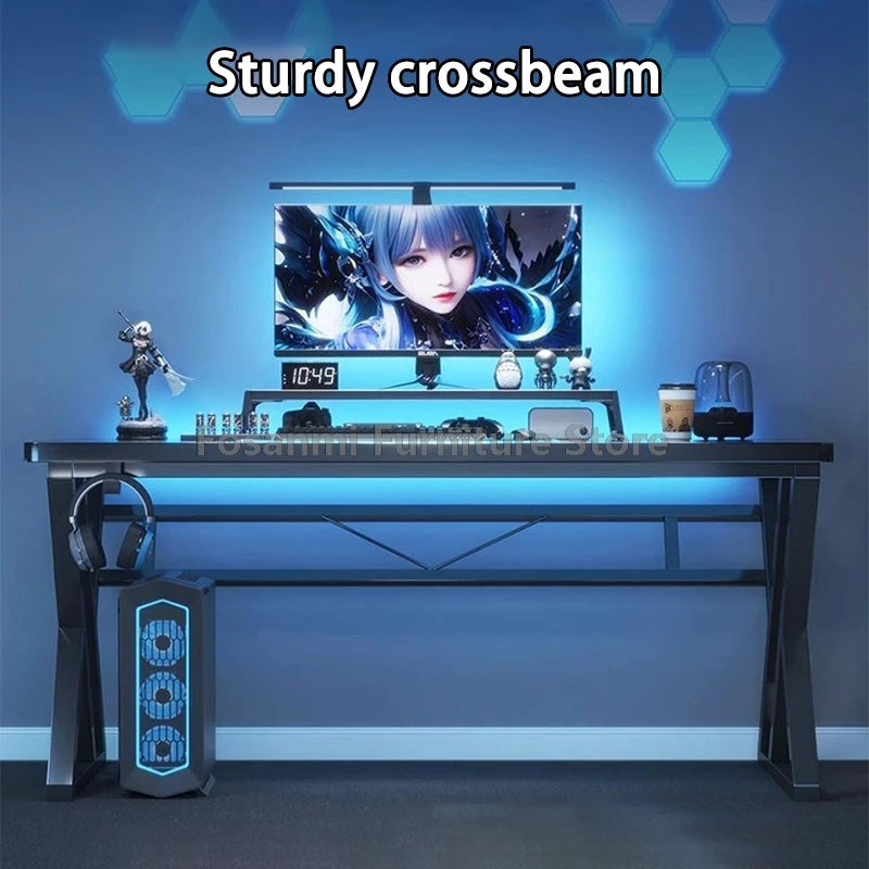 Compact Office Desk and Chair Set Computer Ergonomic Mesh Chair Table for Gaming Writing Modern Home Furniture Desks Chairs Sets