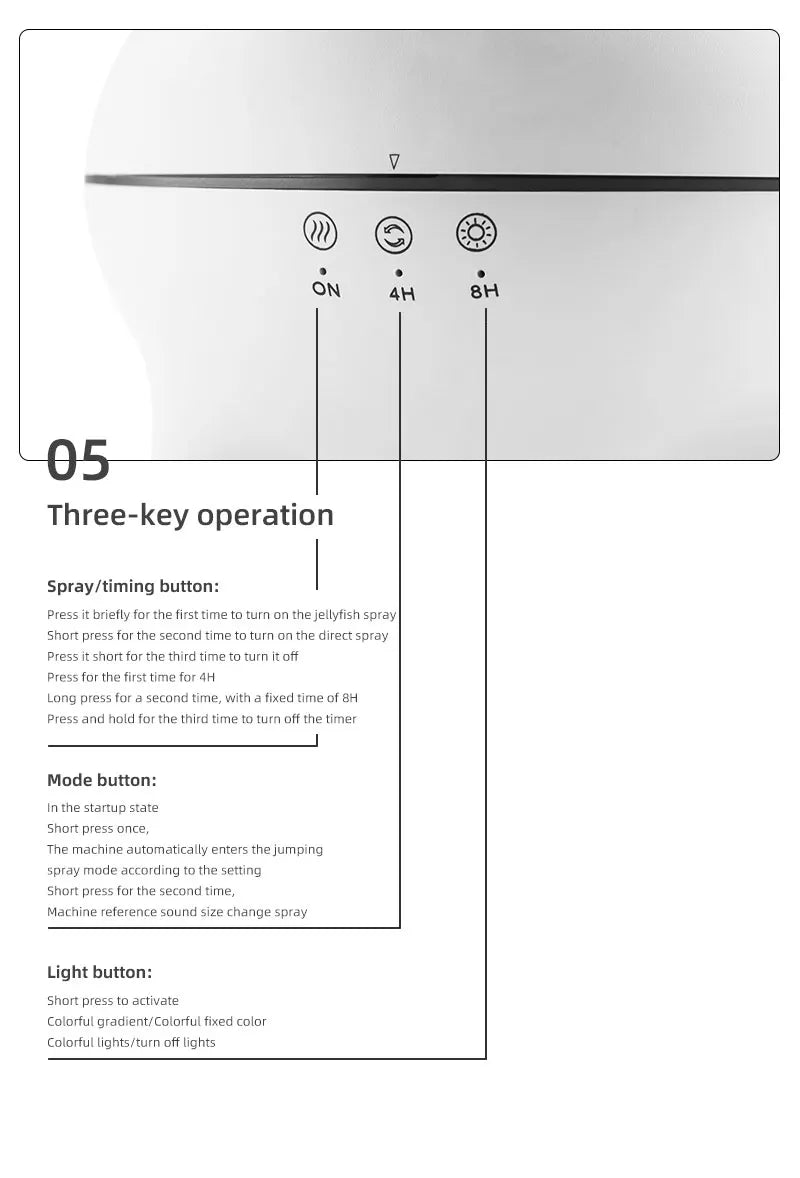 Dynamic Jellyfish Air Humidifier 250ml Essential Oil Diffuser Remote Control Bedroom Humidifier With 7 Colorful Night Lights