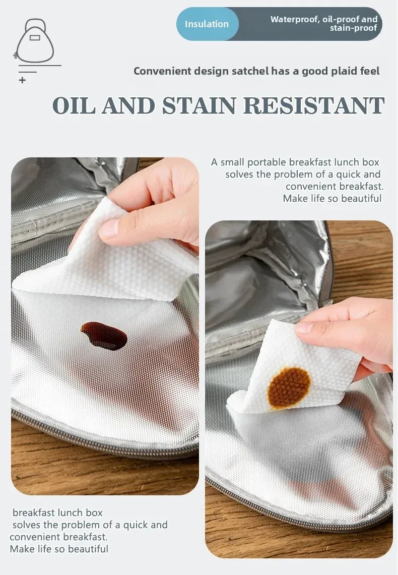 portable triangle insulation bag Rice and vegetable roll bag lunch bag milk sandwich egg breakfast bag insulation bag