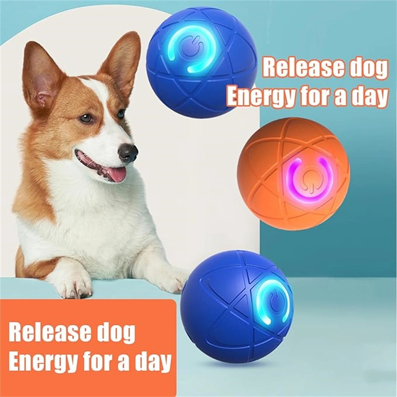 Smart Dog Toy Ball Electronic Interactive Pet Toy Moving Ball USB Automatic Moving Bouncing for Puppy Birthday Gift Cat Products