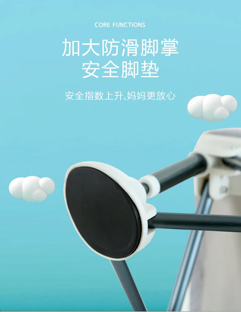 Baby Foldable Portable Dining Chair With Plate Seat Belt Children's Beach Chair Camping Child Comfortable Feeding Seat Baby