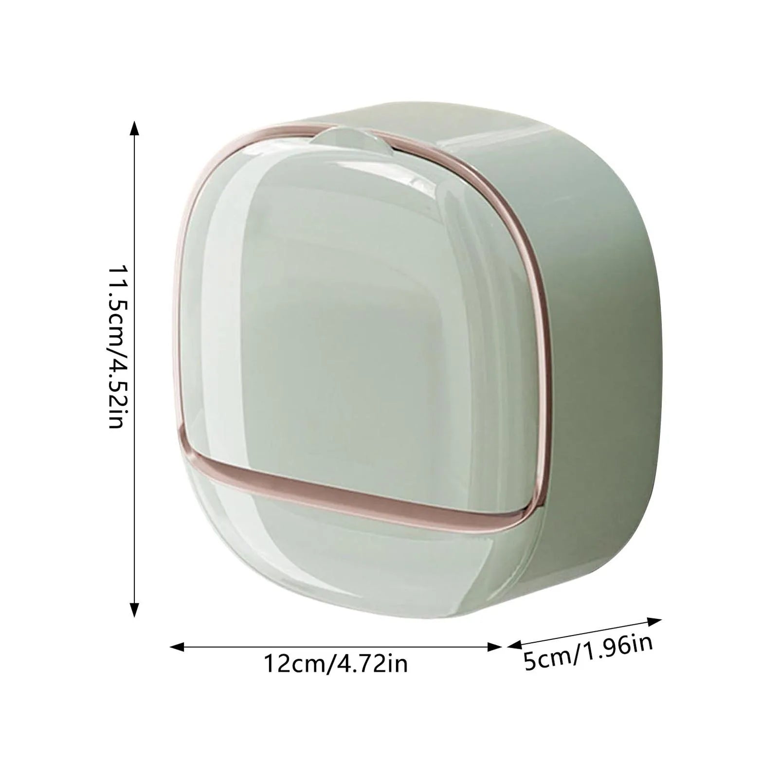 Wall-Mounted Soap Box with Lid Light Luxury Soap Holder Punch-Free Soap Box Drain Laundry Soap Box For Bathroom Kitchen