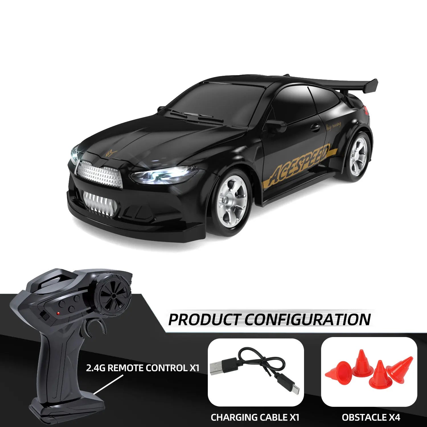 2025 New 1/64 Rc Car Desktop Remote Control Car Toy Stunt Remote Control Drift Car Rc Mini Racing 2.4g Simulation  Toy Model Gif