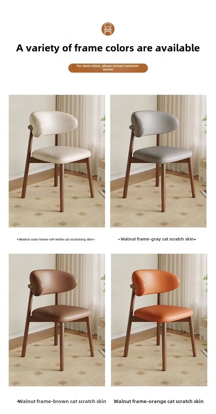 Lounge Vanity Dining Room Chairs Office Single Gamer Home Kitchen Chair Wooden Design Chaises Salle Manger Furniture XR50CY