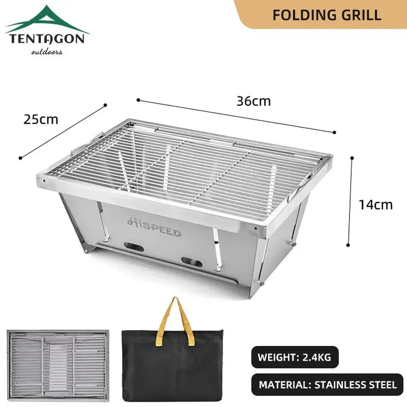 Outdoor Camping Folding multifunctional IGT Wood table Gas Stove Portable lightweight Camp BBQ Grill Table Picnic table