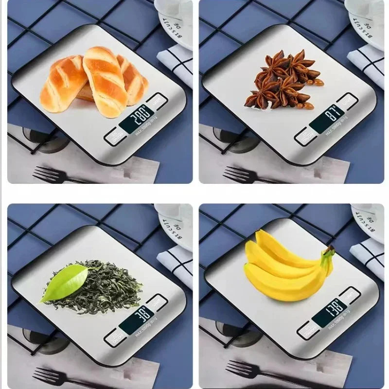 New 5kg-1g Digital Electronic Kitchen Scale with LED Display Stainless Steel Panel Ideal for Home Jewelry Snacks &Baking