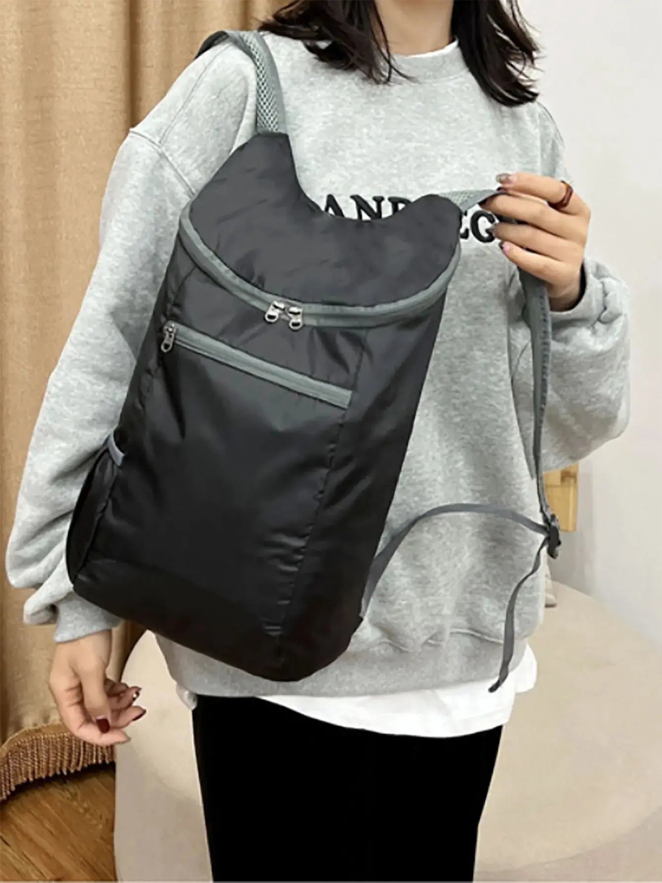 1pc Weekend Travel Bag, Foldable Waterproof Tear-resistant Lightweight Backpack, Large Capacity Travel Business Backpack, Sports