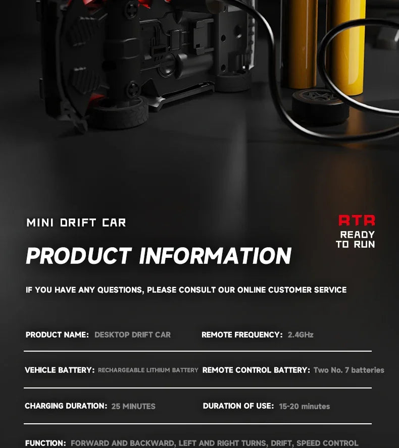 RC Drift Car 1/64 AE86 Mini Desktop Remote Control 2.4G 4WD Off-road Drifting Racing Vehicle Electric Toy Boys Cars