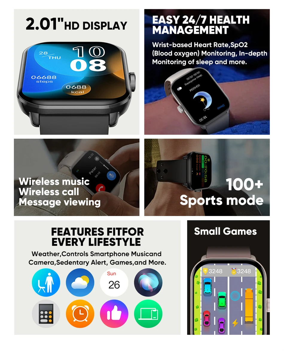 For Xiaomi Watch 5 Global Version Men Women HD AMOLED Display Heart Rate Bluetooth Call GPS Track Waterproof Sports Smart Watch