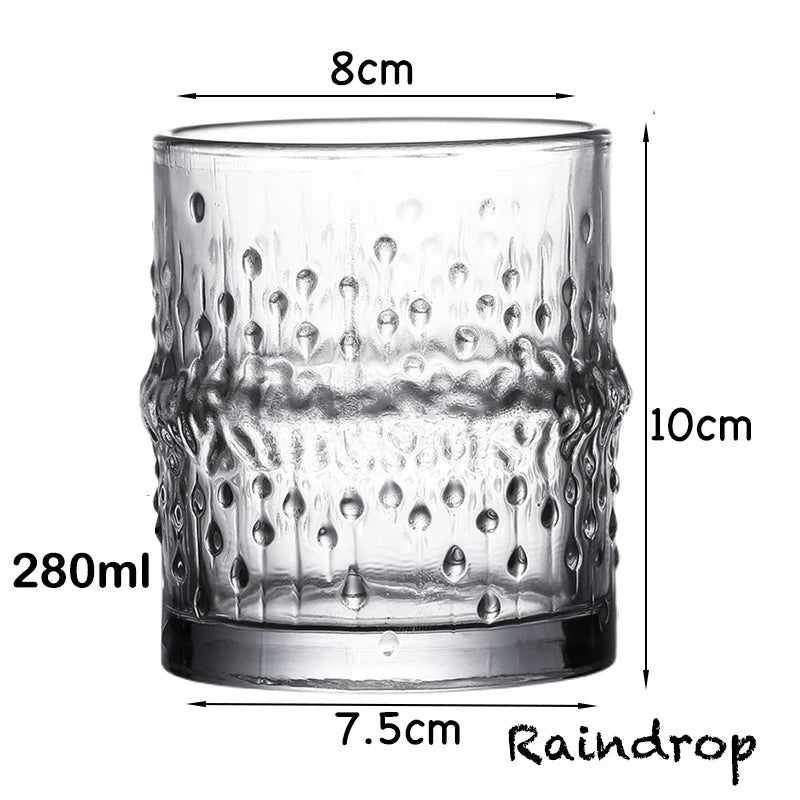 Whiskey Glass, Old Fashioned Rocks Glasses Tumblers, Glassware for Cocktail Scotch, Bourbon, Gin, Voldka, Brandy