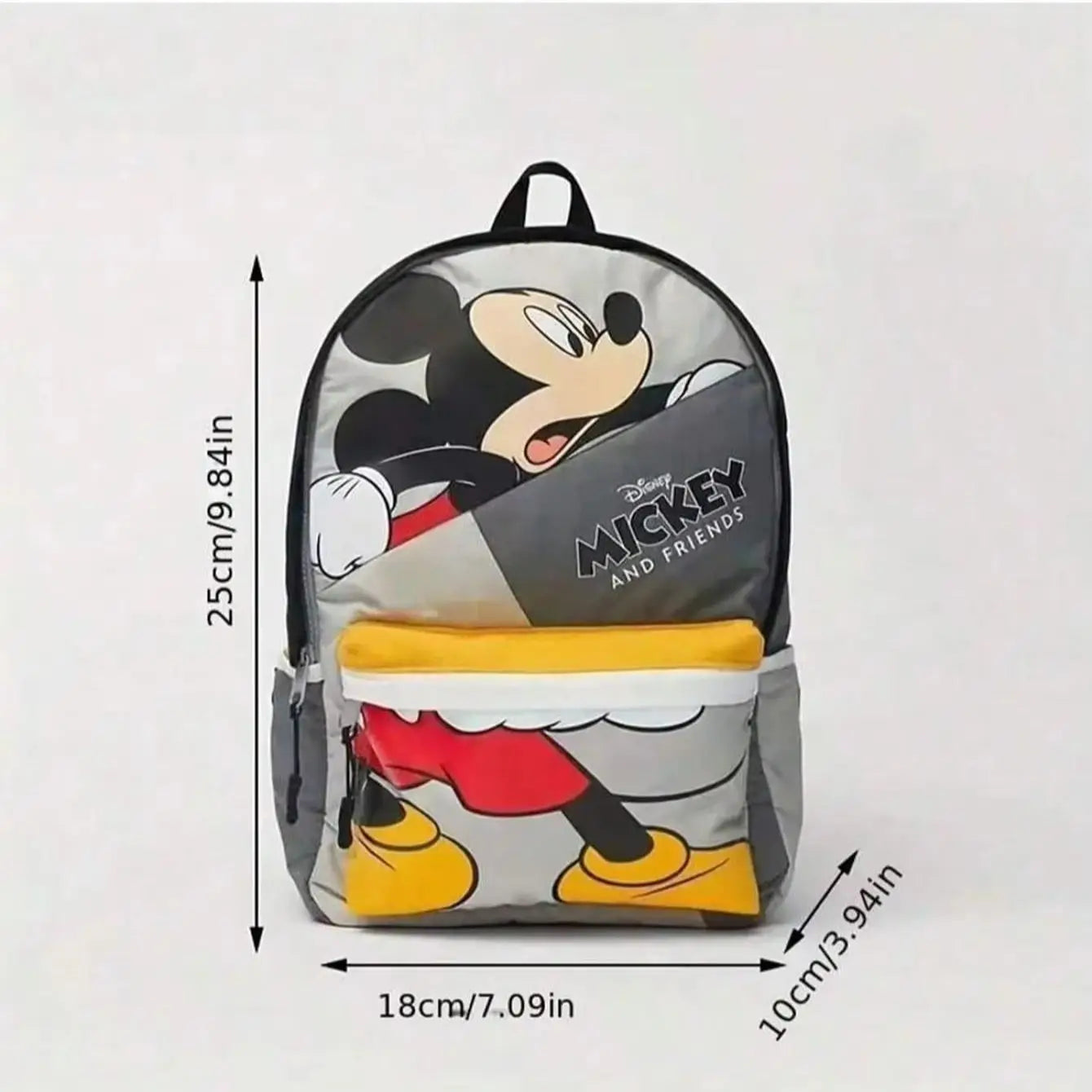 Disney Cartoon Mickey New Children's Fashion Backpack Girls School Bag Casual Cartoon Men and Women Cute Fashion Backpack