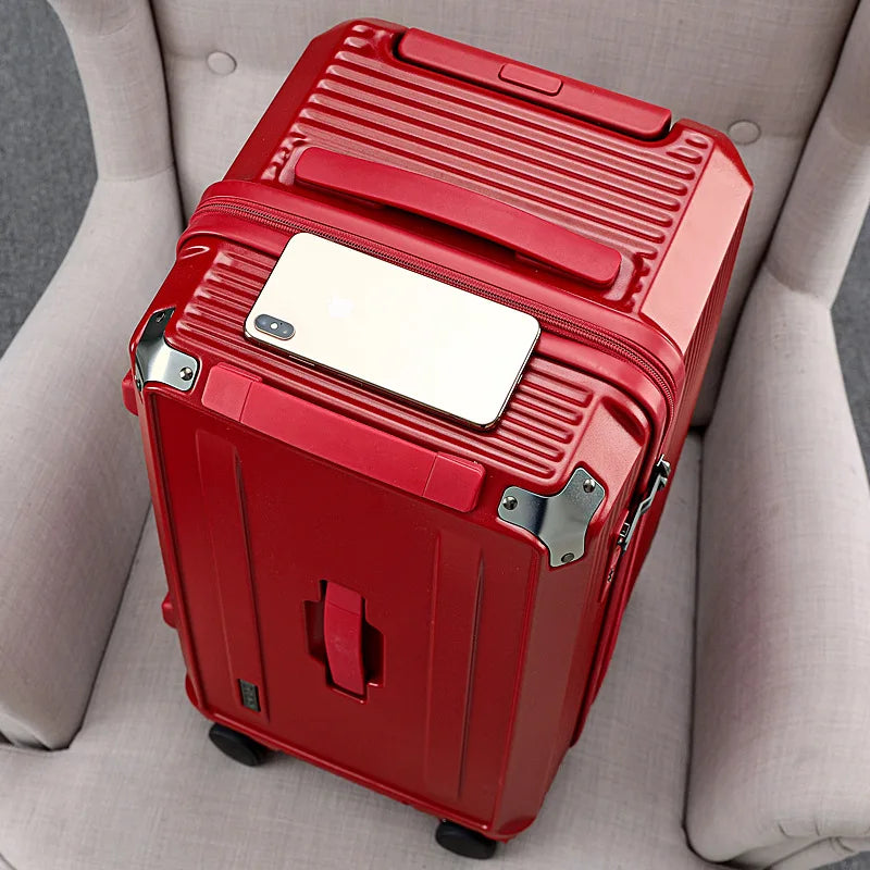 Japanese travel suitcase universal wheel password thickened trolley luggage 22/26/30 inch high value luggage for men and women