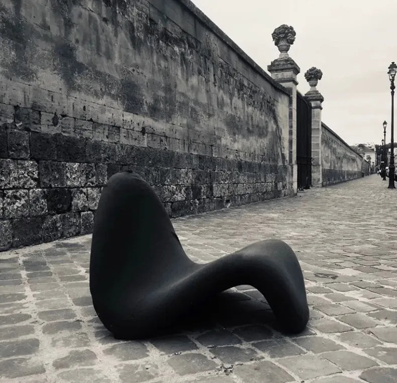 Lazy Sofa Bedroom Balcony Lying Small Single Creative Special-shaped Tongue Chair Dropshipping MOOJOU