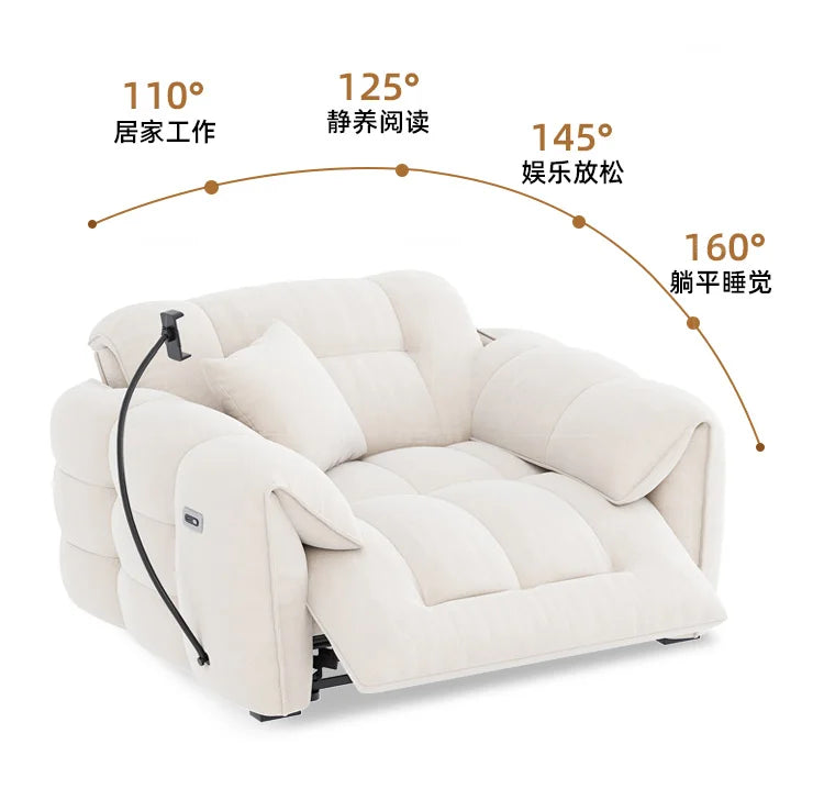 Italian Loveseat Electric Sofa Modern Luxury Designer Apartments Lazy Couch Recliner Sleeper Divano Soggiorno Furniture Home