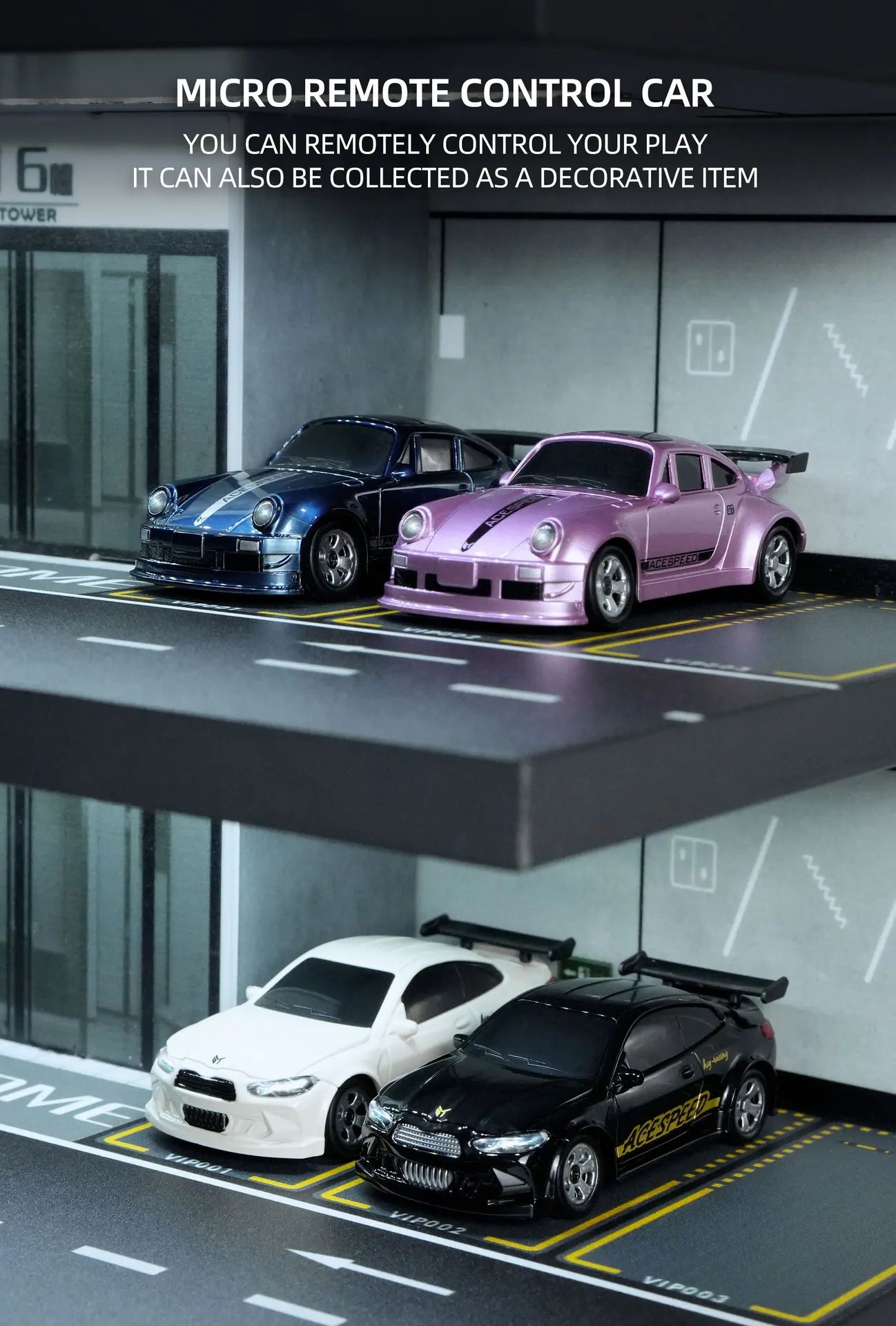 2025 New 1/64 Rc Car Desktop Remote Control Car Toy Stunt Remote Control Drift Car Rc Mini Racing 2.4g Simulation  Toy Model Gif