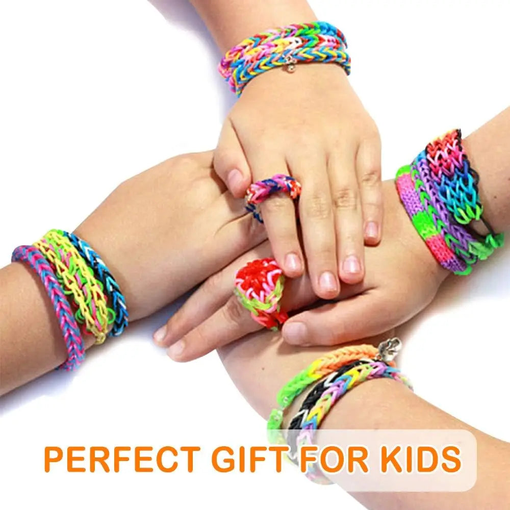 Loom Rubber Bands Refill Kit Premium Bracelet Making Kit for Kids Weaving DIY Crafting Toys Christmas Gift Children Toys