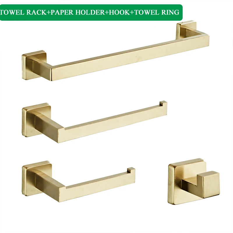 Bathroom Accessories Set Matte Black Wall Shelf Toilet Roll Paper Holder Robe Hook Hanger Towel Rail Bar Rack Ring Bath Hardware