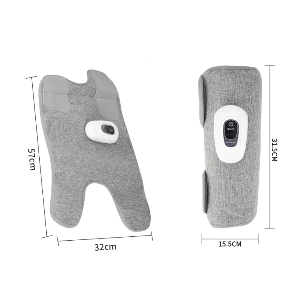 Electric Wireless Pneumatic Calf Massager 360° Leg Arm Massage 3 Mode Hot Compress Heated Foot Muscle Relax