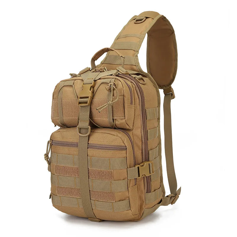 Tactical Military Sling Bag Men Small Sling Rover Range Shoulder Bag Molle Outdoor Camping Hiking Daypack Hunting Crossbody Pack