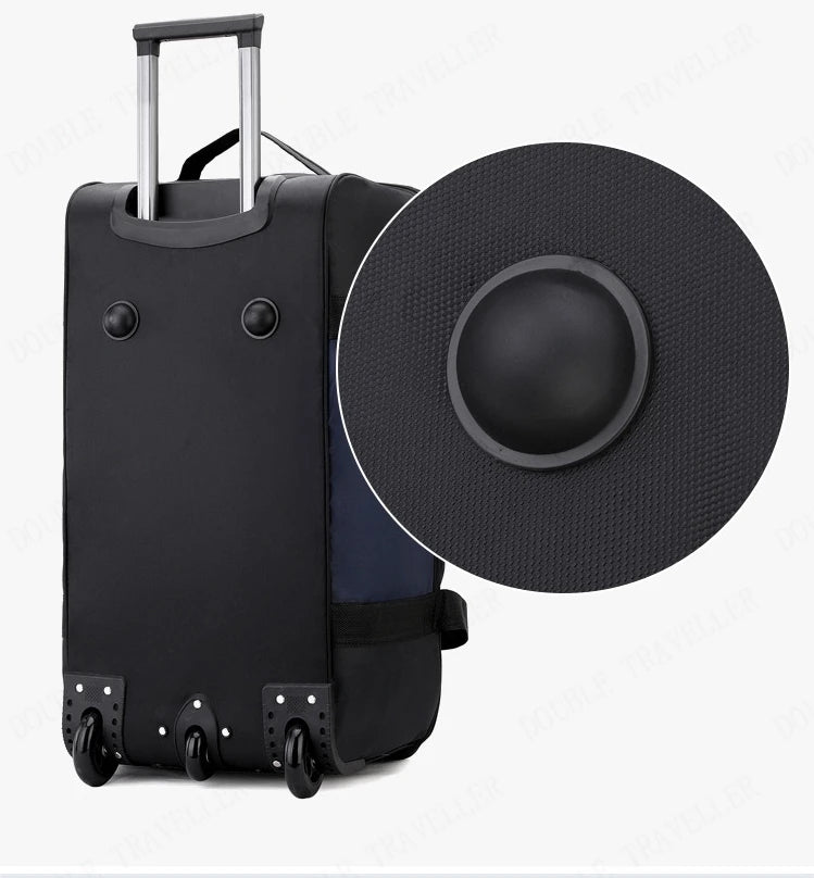 2025 New Travel Bags with Wheels Oxford Cloth Trolley Luggage Bag Organizes Folding Bags Quality Large Size Suitcases valises