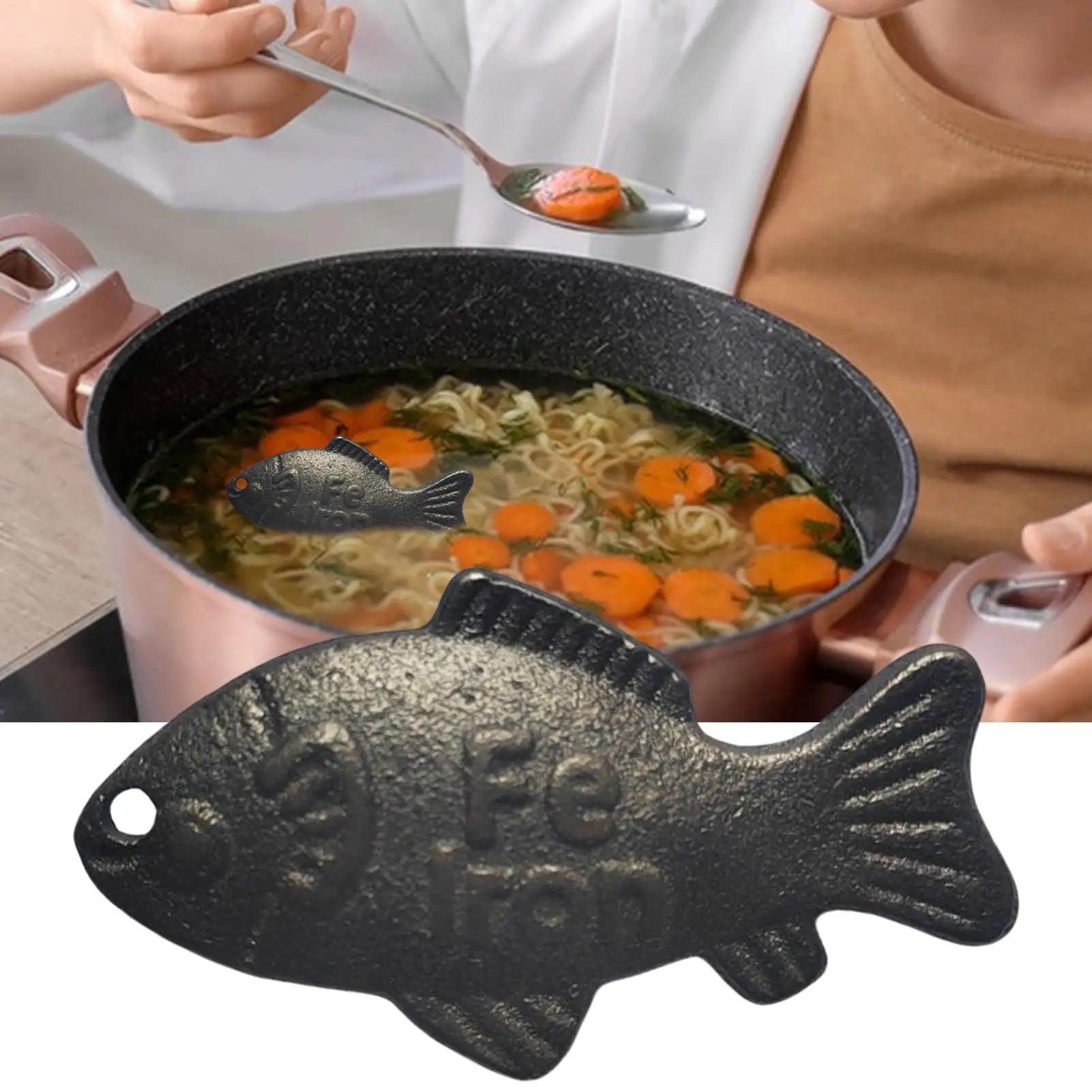 Iron Fish Natural Source Of Iron Fish Effective 2 Pieces Reusable Kitchen Accessories for Deficiency Children Vegetarians