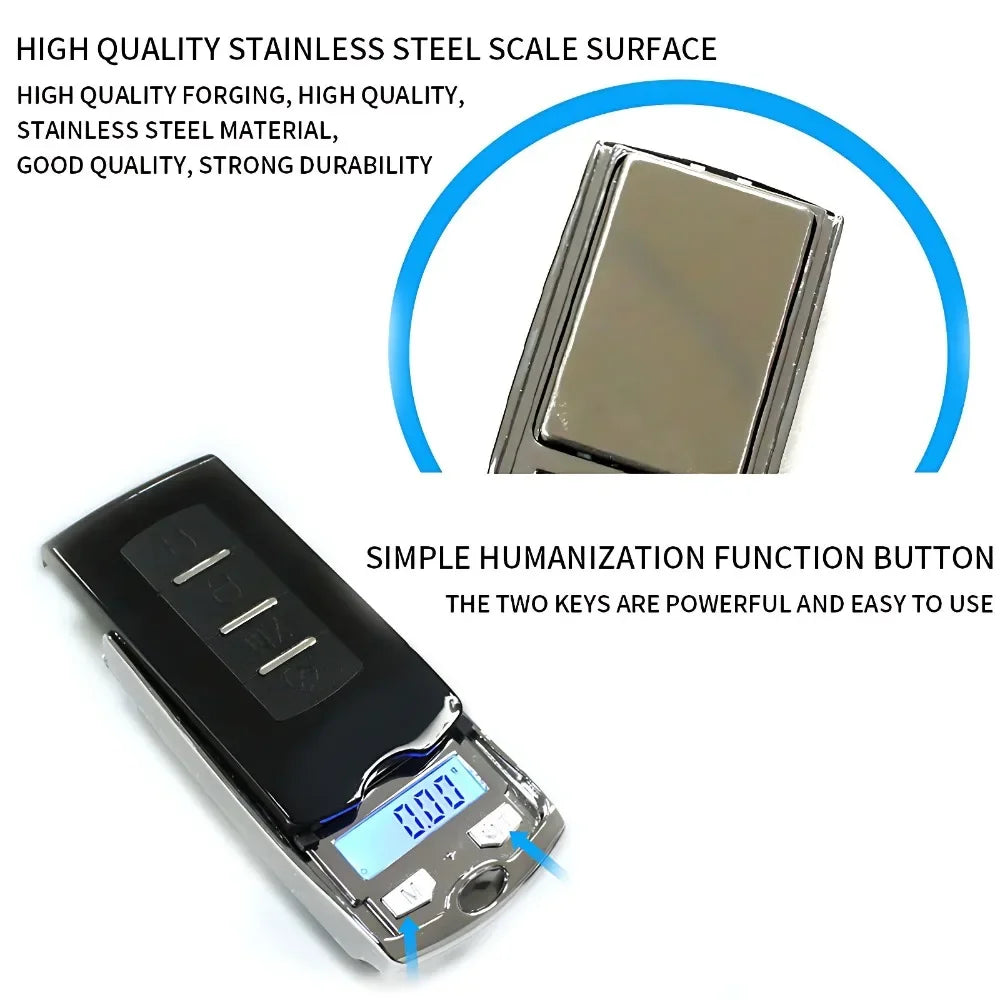 Portable Mini Digital Pocket Scales 200g 0.01g For Gold Sterling Jewelry Gram Balance Weight Electronic Scales 1PC