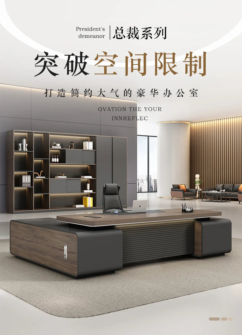 L Shaped Room Desks Computer Commercial Designer Cabinet Table Decoration Chairs Fancy Storage Beistelltisch Furniture