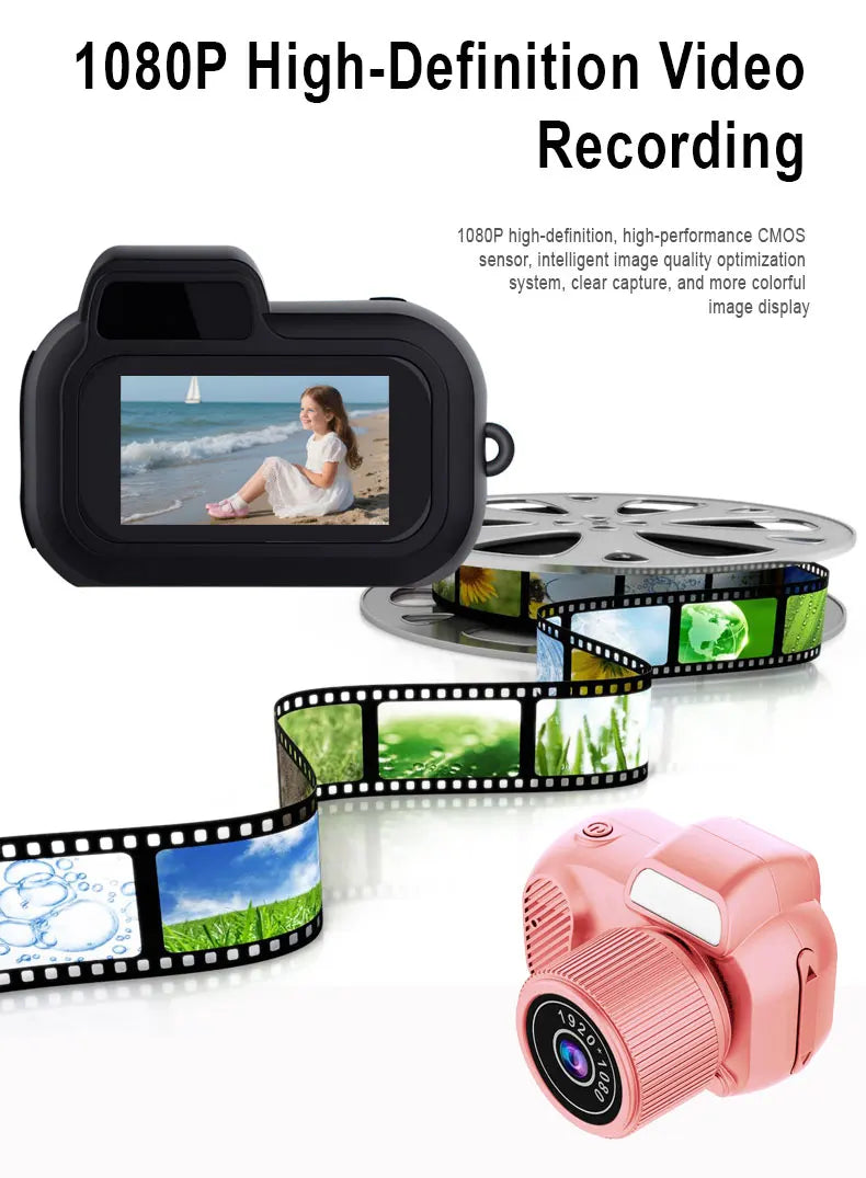 Mini Y3000 Keychain Camera 8MP Photo Tiny Digital Body Cameras Thumb Cam DV Micro Camcorder Support SD Card With Screen for Kids