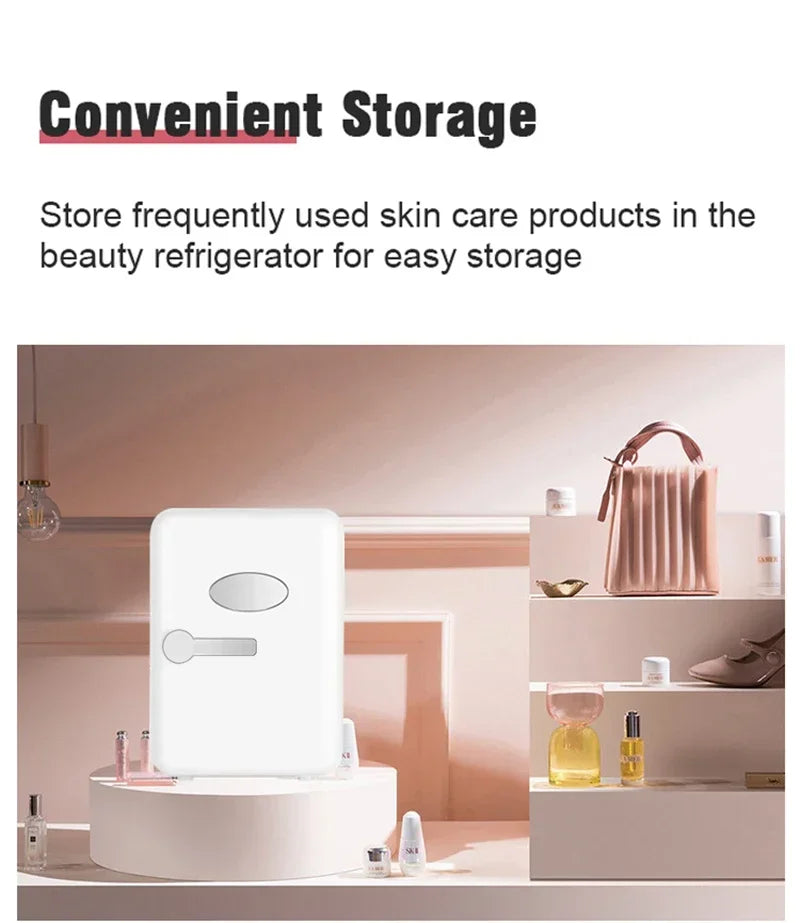 4L Mini Multifunction Refrigerator Cosmetics Mask Beverage Dormitory Refrigerators Cooler Warmer Beauty  Fridge for Car Home
