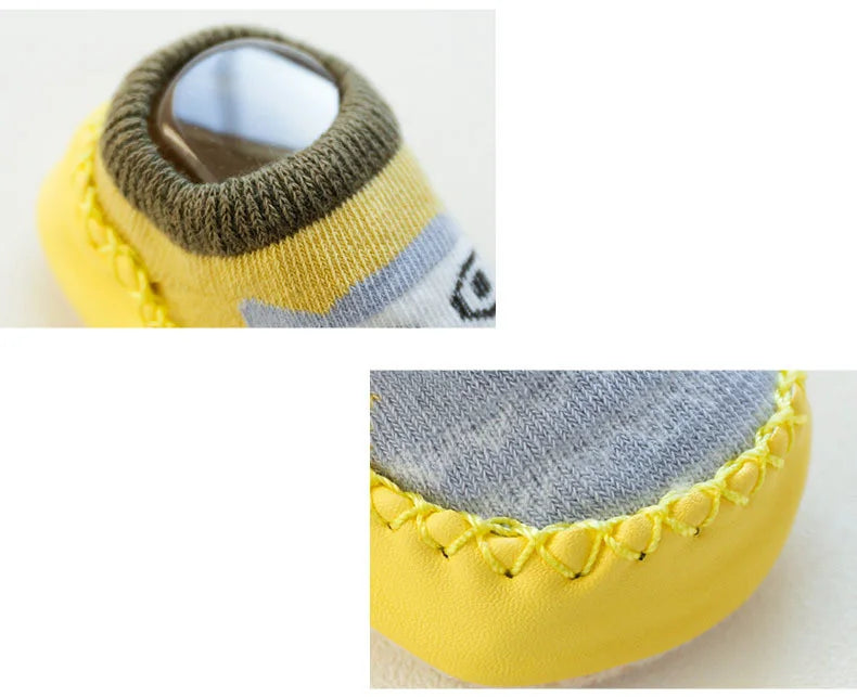 Baby Socks Slippers With Rubber Soles Girl Boy Infant Newborn Children Floor Socks Shoes Anti Slip Soft Sole Toddlers Indoor