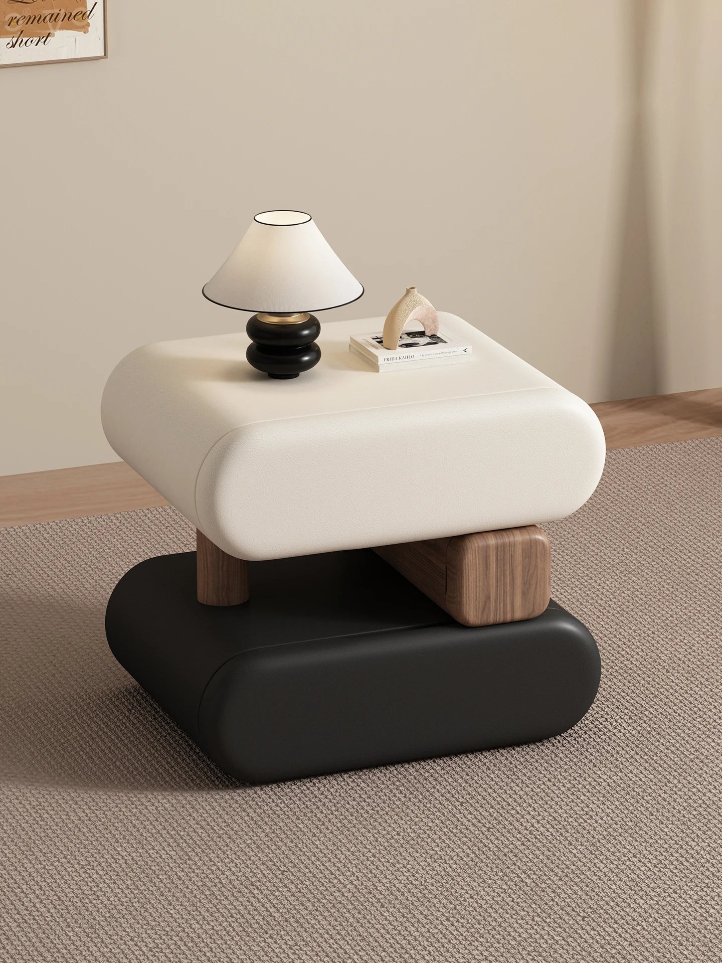 Cream Style Elegant Nightstands Space Saving Glamour Luxury Bedside Tables Trendy Creative Table De Chevet Bedroom Furniture