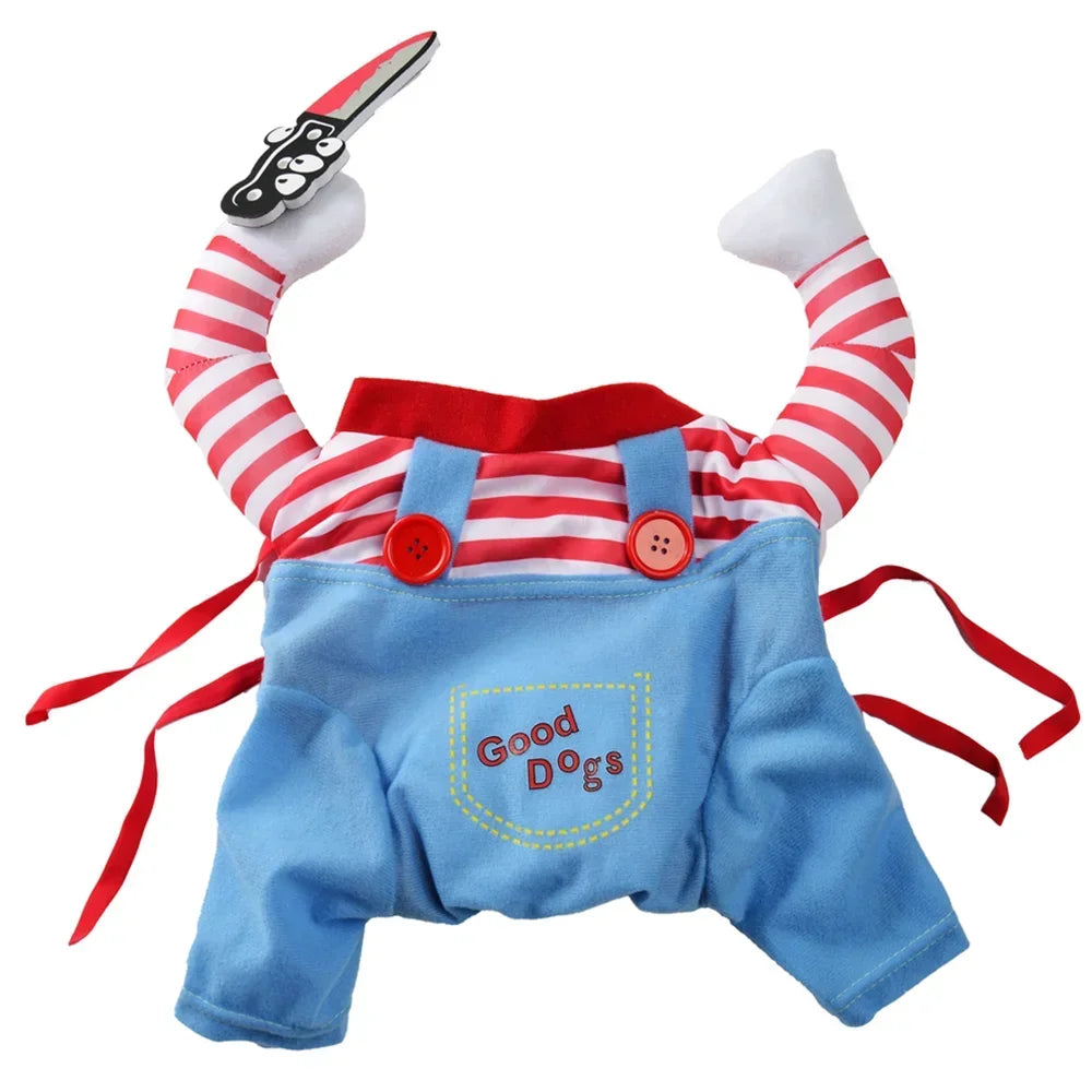 Funny Cosplay Dog Costume Halloween Party Pet Clothes For Small Medium Dogs Cat Cute Puppy Apparel Yorkshire Chihuahua Jumpsuits