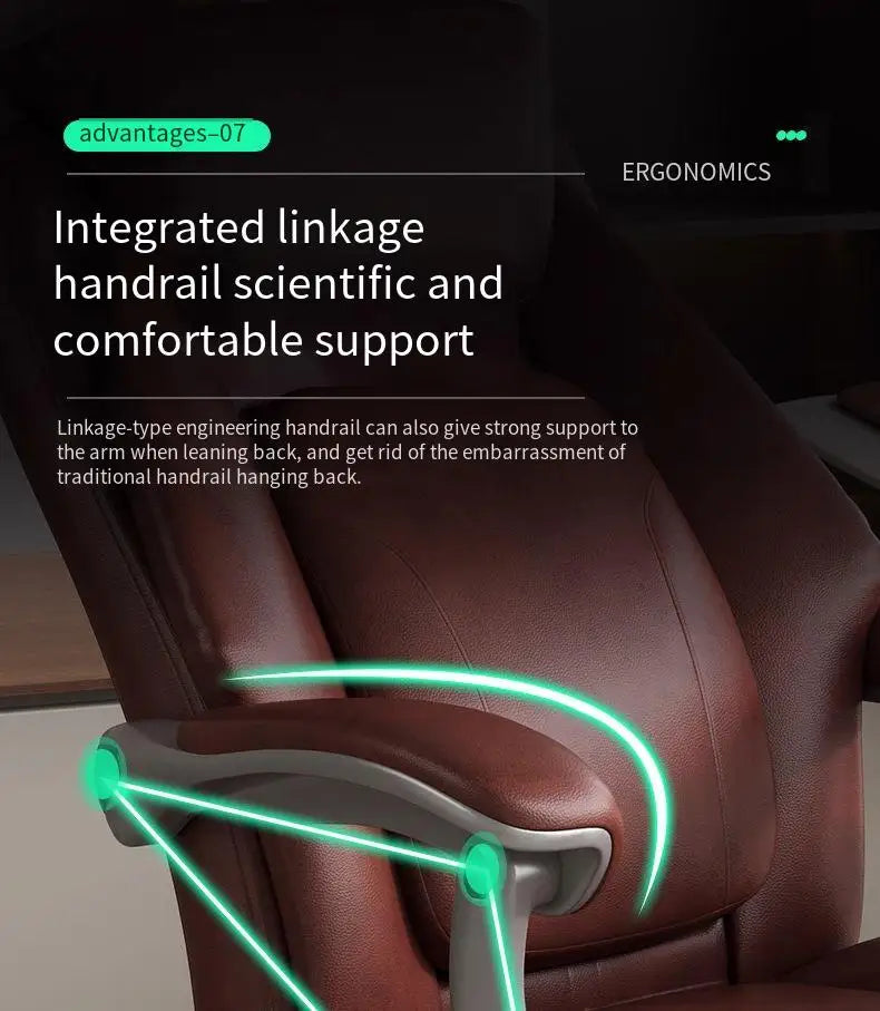 Foot Rest Ergonomic Office Chair Comfortable Designer Relax Luxury Swivel Office Chair Pliable Wheel Sillas Escritorio Furniture