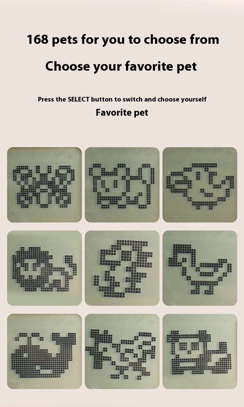 Hot Selling Electronic Pet Machines Handheld Mini Nostalgic Game Consoles Children'S Puzzle Toys, Hanging Decorations Gifts