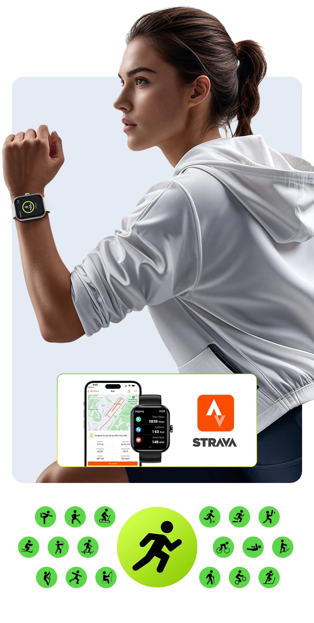 HAYLOU Watch 4 GPS Smartwatch 1.93'' HD Display Bluetooth Phone Call Health Monitoring IP68 Waterproof Smart Sport Watch