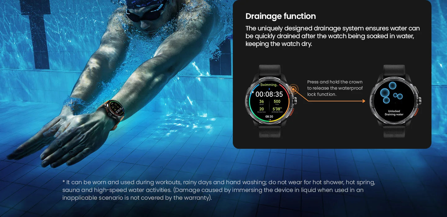 HAYLOU Solar Ultra GPS Smartwatch 1.6” AMOLED Display 5ATM Waterproof Built-in GPS Bluetooth Phone Calls Sports Smart Watch