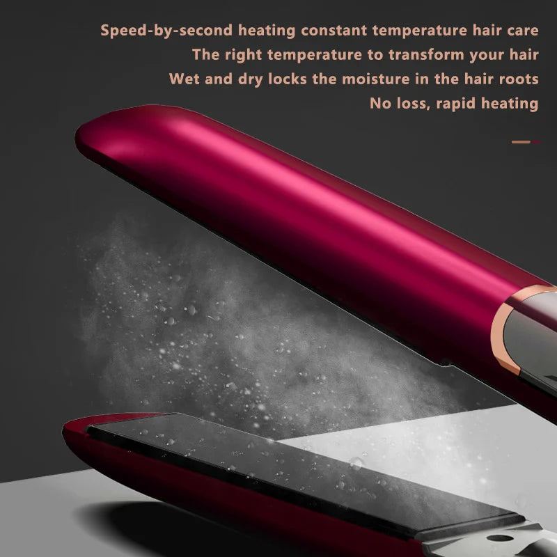 Professional Ionic Hair Loss Ceramics Rapid Heating Hair Loss Curl Flat Iron Negative Ion Hair Loss Curl Straightening Iron Rod